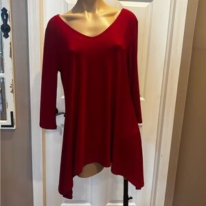 Clara Sunwoo Asymmetrical Top Medium, Red